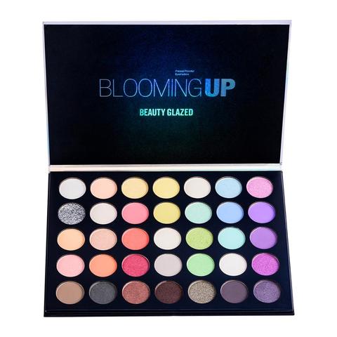 2022 New 35 color Makeup eyeshadow Palette Blooming up make up Pigmented Eyeshadow Palette Cosmetics BEAUTY GLAZED ► Photo 1/6