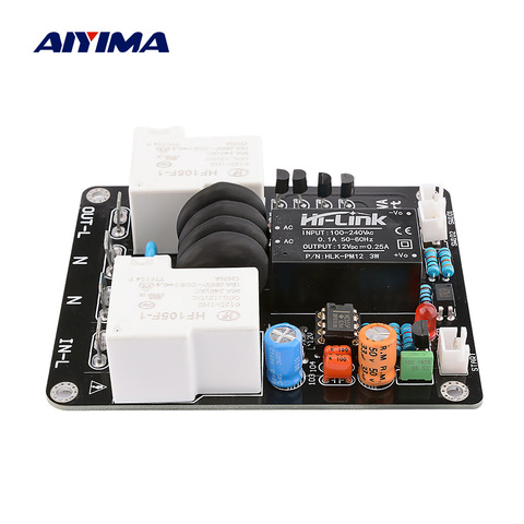 AIYIMA 2000W Amplifier Switch High Power Supply Soft Start board light touch Double Temperature Control Start Board AC 105-235V ► Photo 1/6