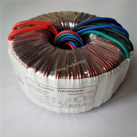 24V-0-24V 8.5A 12V-0-12V 3.87A Toroidal transformer 500VA 230V dual 24V copper custom transformer 230V to 24V power transformer ► Photo 1/3