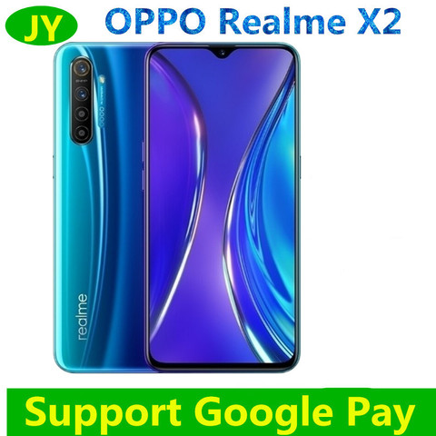 NEW realme X2 Global ROM Moblie Phone 6.4'' Full Screen Snapdragon 730G 64MP Camera NFC 30W Fast Charger OPPO Cellphone VOOC ► Photo 1/1