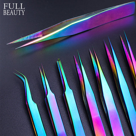 4 1/4 Rhinestone Curved Tweezers