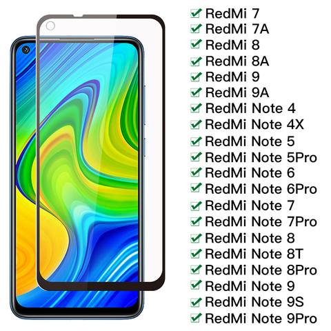 Price History Review On Full Cover Glass On The For Xiaomi Redmi 7 7a 8 8a 9 9a Tempered Glass Redmi Note 4 4x 5 6 Pro 7 8 9 9s