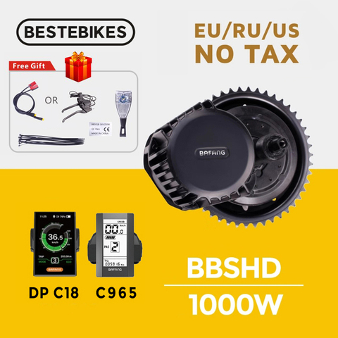 Bafang Motor BBSHD BBS03 48V 52V 1000W Mid Drive Motor 8fun Electric Bike Ebike E-Bike Conversion Kit Engine For Bicycle ► Photo 1/6