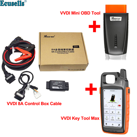 Xhorse VVDI Key Tool Max Remote and Chip Generator Plus Xhorse VVDI MINI OBD Tool 8A control box cable VVDI Super Chip XT27 ► Photo 1/6