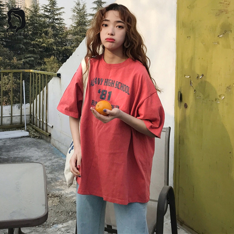 Fashion Women Loose T-shirt Womens Letter Printed Tops Female 5 Quarter  Sleeve T-shirts Females Harajuku Casual Students Girls - Price history u0026  Review | AliExpress Seller - BARGAIN HUNTERS Store | Alitools.io