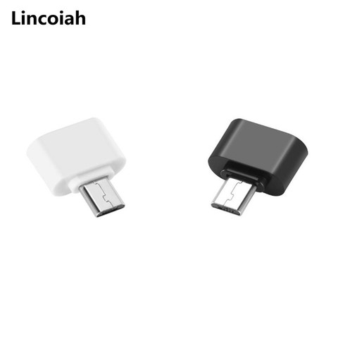Male Micro USB B OTG to Female USB Type A Adapter On The Go Black for Smartphones Tablets Android Samsung Xiaomi ► Photo 1/2