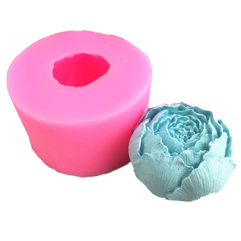 New flower flower peony flower silicone mold chocolate flip sugar baking mold gypsum diy soap mold ► Photo 1/5