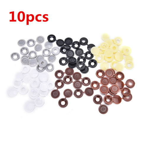 50pcs/Set ABS Hinged Plastic Screw Cover Fold Caps For Car Home Furniture Decoration 6Colors Hinged 3-4mm Screw Cover Caps ► Photo 1/6