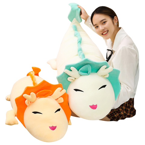 Fashion Cartoon Dragon Anime Miyazaki Hayao Spirited Away Haku Cute Dinosaur Doll Plush Toys Pillow dolls gift for Children&Kids ► Photo 1/6
