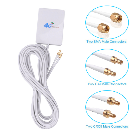 3G 4G LTE Antenna SMA TS9 CRC9 Connector 4G LTE Router Anetnna External Antenna For Huawei 3G 4G LTE Router Modem 3M Antenna ► Photo 1/6