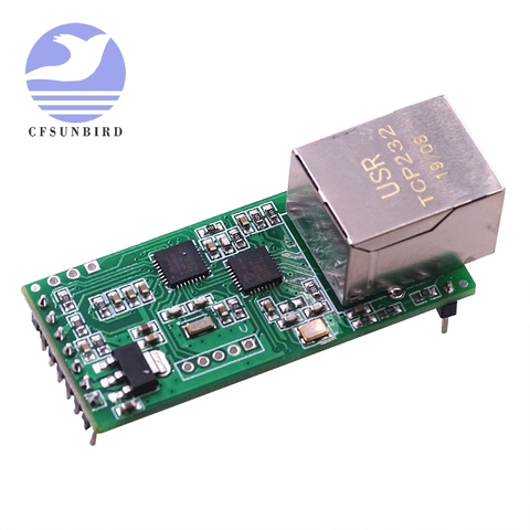 USR-TCP232-T2 RS232 Serial to Ethernet Module Tcp Ip UDP Network Converter Module TTL Lan Module with RJ45 Port ► Photo 1/3