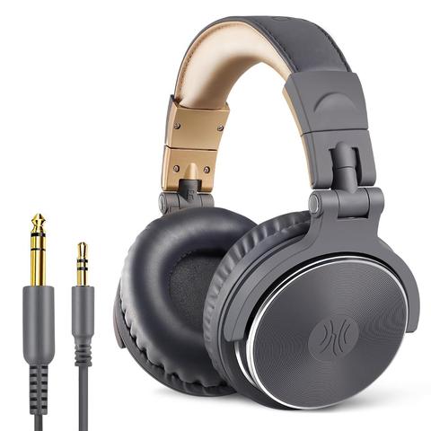 Oneodio Professional Studio DJ Headphones With Microphone Over Ear Wired HiFi Monitoring Headset Foldable Gaming Earphone For PC ► Photo 1/6