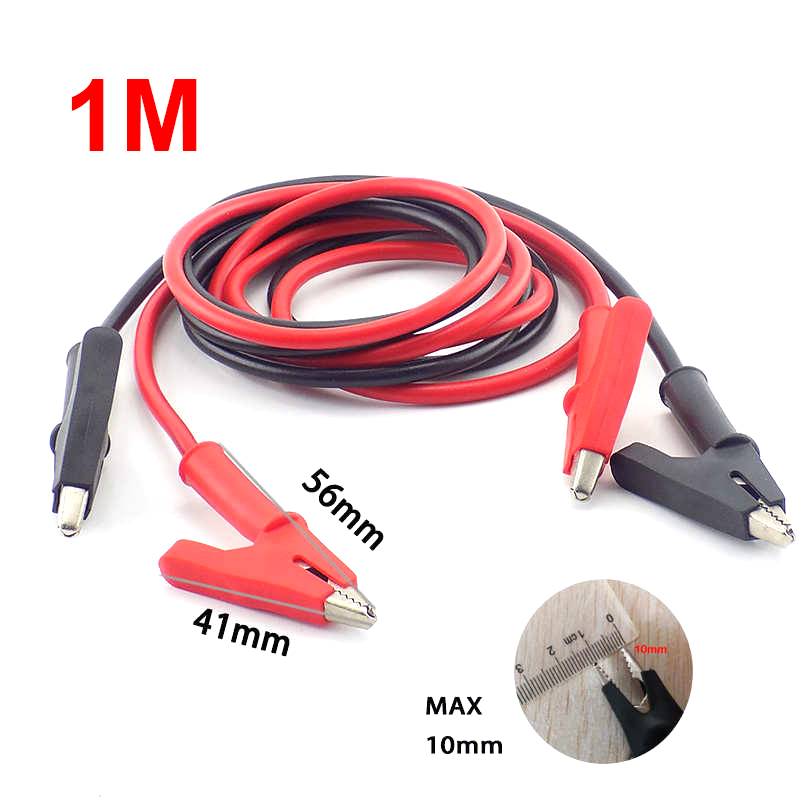 1.5M Long Double-ended Alligator Clip Connector Clamp Test Lead Cable Wire 