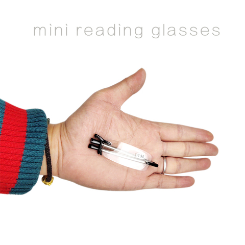 Rolipp Slingshots Reading Glasses Men Foldable Magnetic Box Presbyopic Glasses Rimless Frame Glasses ► Photo 1/6
