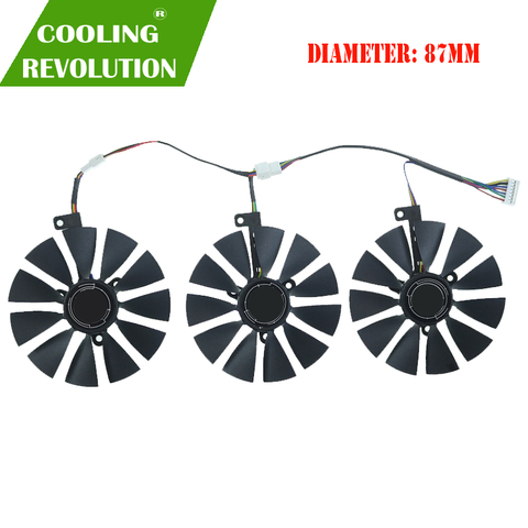 87MM FDC10U12S9-C FDC10H12S9C Graphics Card Cooling Fan for ASUS ROG STRIX ROG STRIX RTX2060 2060S 2070 GAMING ► Photo 1/5