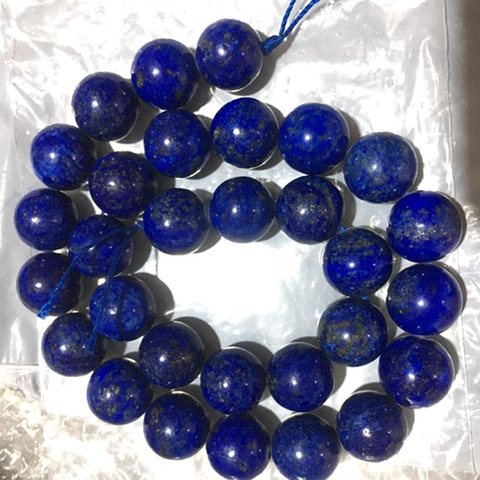 FLTMRH   Fctory Price Natural Stone Lapis Lazuli Round Loose Beads Strand 4 6 8 10 12 14MM Pick Size DIY Necklace Bracelet DIY ► Photo 1/1