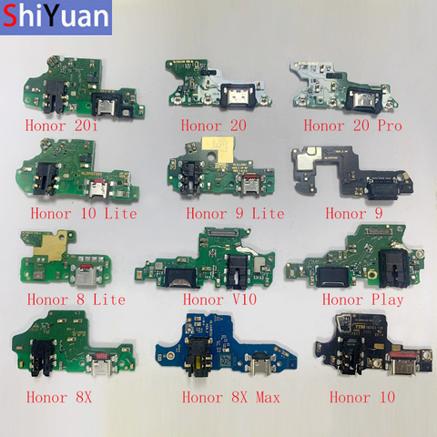 Original USB Charger Port Dock Board For Huawei Honor 20 20Pro 8 9 10 Liite V10 Play 8X Max 10 USB Charging Connector Flex ► Photo 1/4