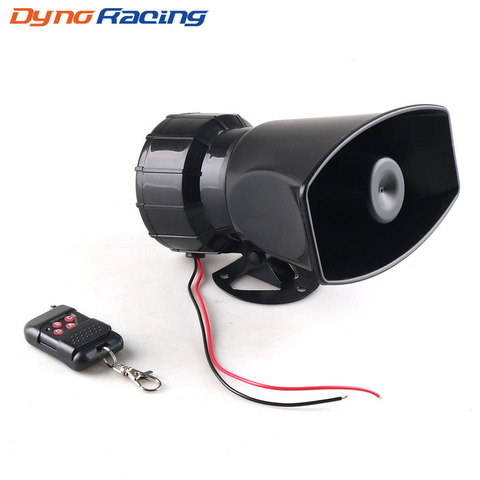 12V 7 Tones Wireless Electronic Siren Loud Car Warning Alarm 130dB Police Fire Siren Horn Car accessories ► Photo 1/6