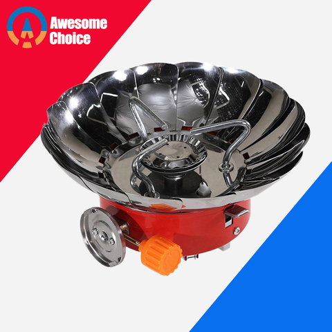 15 Windshields Windproof Stove Cooker Cookware Gas Burners for Camping Picnic Cookout BBQ With Extended Pipe Gas Stove Outdoor ► Photo 1/6