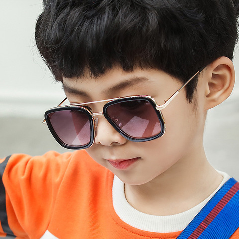 MYT_0285 Iron Man Glasses Tony Stark Sunglasses Children Sunglasses Fashion Baby Glasses Boys And Girls Kids Sunglasses Shades ► Photo 1/5