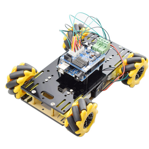 New Style Mini Arduino RC Mecanum Wheel Omni Robot Car Chassis Kit with TT Motor for Raspberry Pi Mixly Scratch Program STEM Toy ► Photo 1/6