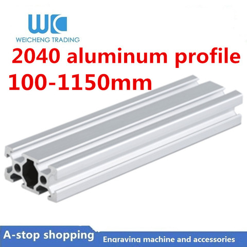 CNC 3D Printer Parts 2040 Aluminum Profile European Standard Anodized Linear Rail Aluminum Profile 2040 Extrusion 2040 cnc part ► Photo 1/6