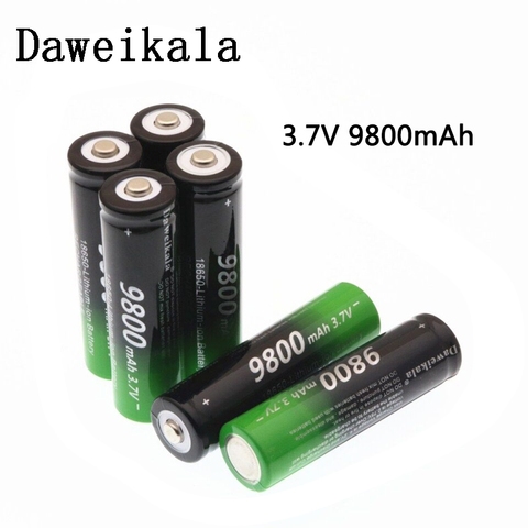 18650 Battery High Quality 9800mAh 3.7V 18650 Li-ion batteries Rechargeable Battery For Flashlight Torch + Free shipping ► Photo 1/4