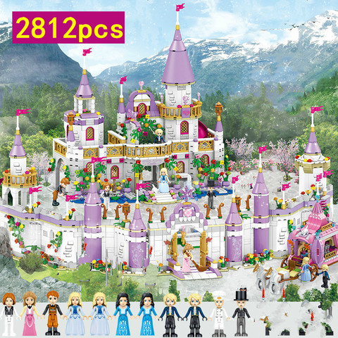 Friends City Castle Dream Fairy Tale funny Princess Castle Model Building Blocks Girl  Figures Education Toys for Children Gifts ► Photo 1/2