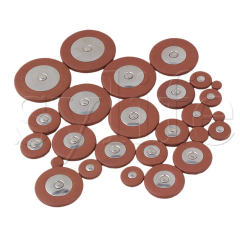 25 orange Saxophone Leather Pads For Alto Saxophone ► Photo 1/2