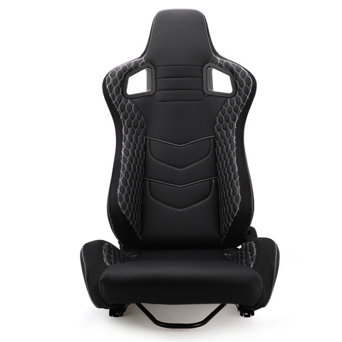 Universal Adjustable Racing Seat  for Sport Car Simulator Bucket Seats Black-Red PVC Leather Racing car seat ► Photo 1/5