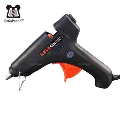 Free Shipping 100W DIY Hot Melt Glue Gun Black Sticks Trigger Art Craft Repair Tool with Light GG-5 110V-240V ► Photo 1/6