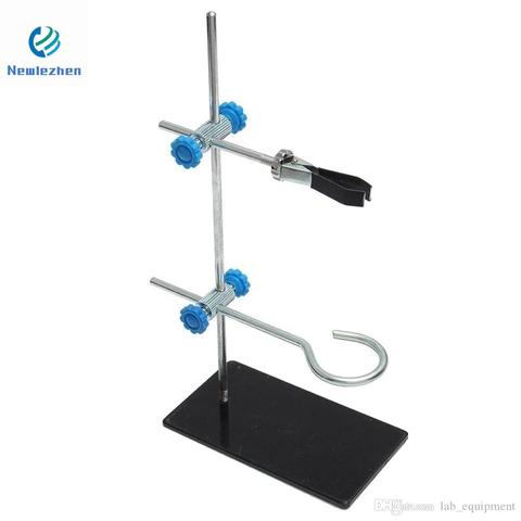 Wholesale Set Portable 30cm retort stand iron stand with clamp clip laboratory ring stand ► Photo 1/1