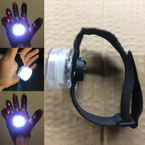 DIY Controlled LED Light  Accessories For Iron Man Tony Stark Hand Led Lamp Glove Palm Lights Halloween Cosplay Props A0615 ► Photo 1/6