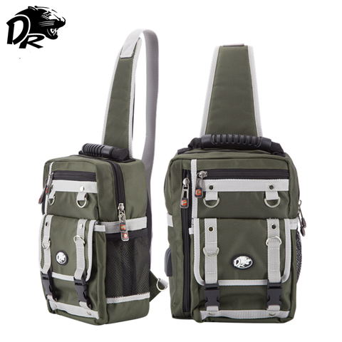 DR Chest Hang Tool Bag Single Shoulder Bag 1680D Oxford Cloth Backpack Multi-Functional Hard Man Style Preferred Satchel ► Photo 1/1