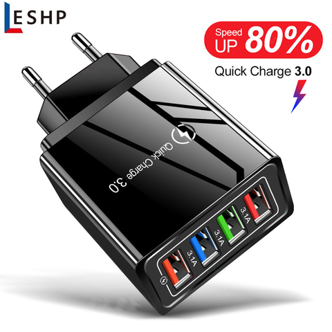 EU/US Plug USB Charger Quick Charge 3.0 For Phone Adapter for Huawei Mate 30 Tablet Portable Wall Mobile Charger Fast Charger ► Photo 1/6