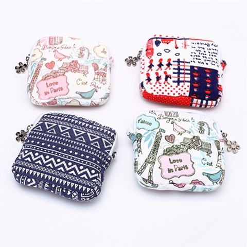 Card Holder Small Wallet Cute Sanitary Pad Organizer Holder Napkin Towel Convenience Bags Girls Purses Portemonnee Coin Purse ► Photo 1/6