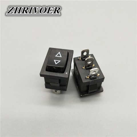 5Pcs KCD1 15*21mm 3pin Rocker Switch Power Switch 10A/125V Arrow Self-reset/Momentary Push Button Switch ► Photo 1/5