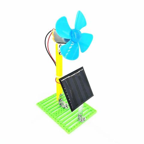 New DIY Solar Powered Electric Fan Physics Circuit Experiment Kit Education Kids Toy Student Physical ► Photo 1/6