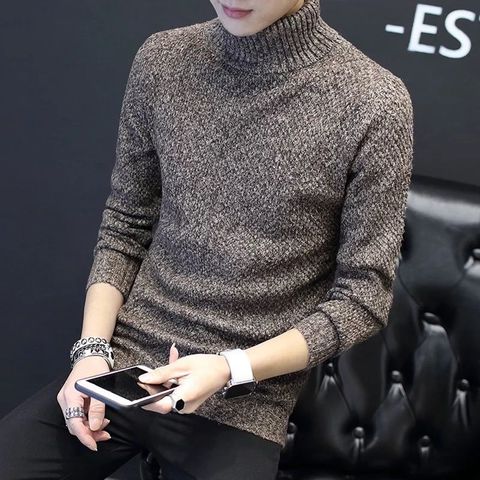 Winter Thick Warm Sweater Men Turtleneck Sweaters Slim Fit  Pullover Men Classic Brand  Casual Male Sweater L05 ► Photo 1/6