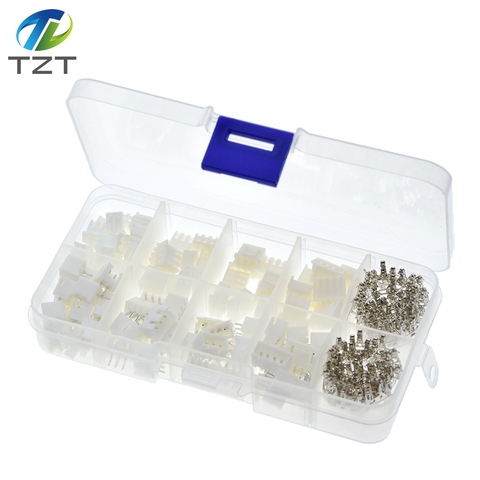 250pcs/lot 50Sets/box kit 2.54mm XH2.54 2p 3p 4 pin Connector plug + straight needle + terminal socket Header wire Adaptor Y A S ► Photo 1/5