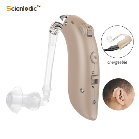 Tube Adjustable Hearing Aid Rechargeable Hearing Aids BTE Hearing Device for The Elderly Hearing Amplifier for Hearing Loss ► Photo 1/6