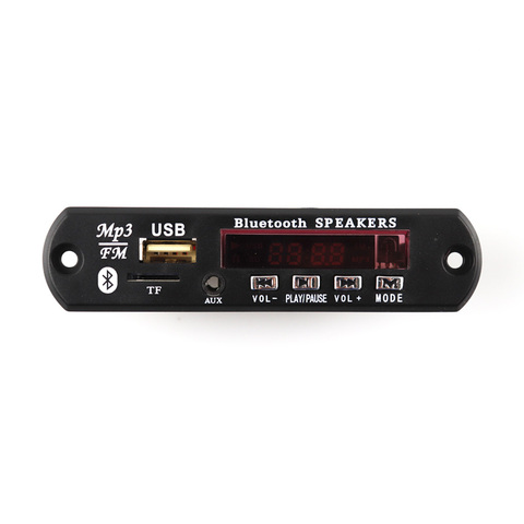 DC 12V Bluetooth USB Power Supply TF FM Radio WMA MP3 Decoder Audio Board USB MP3 Player For Car Remote Music Speaker ► Photo 1/5