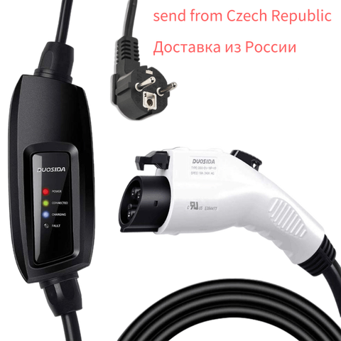 16A 3.6kW Electric Vehicle Charger J1772 EVSE Level 2 Type1 Plug EV Charging Stations 220-240V Input for Ioniq Volt Leaf ► Photo 1/5