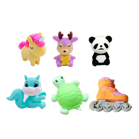 1pc Skates Pencil Eraser Kawaii Skates Eraser Cartoon Style Creative For Kids Funny Erasers Korean Stationery School Supplies ► Photo 1/6