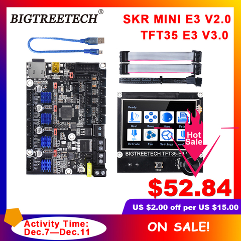 BIGTREETECH SKR MINI E3 V2.0+TFT35 E3 V3.0 Touch Screen Motherbaord Integrate TMC2209 For Ender 3 pro Printer Cr10 Updated ► Photo 1/6