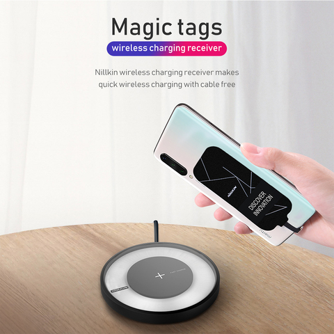 NILLKIN Magic Tags QI Wireless Charging Receiver Micro USB / Type C For iPhone 5S SE 6 6S 7 Plus for Samsung S6 S7 Edge ► Photo 1/6