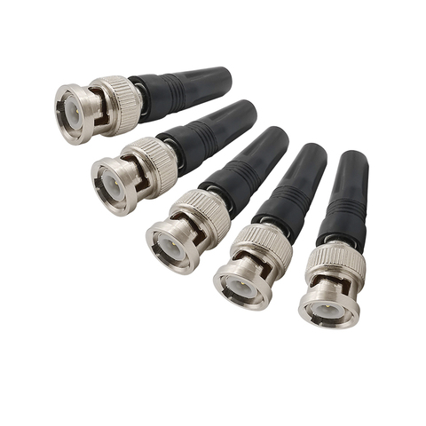 Surveillance BNC Male RF Coaxial Connector Plug Adapter Twist-on Coaxial RG59 Cable for CCTV Camera Video/AUDIO Connector ► Photo 1/6