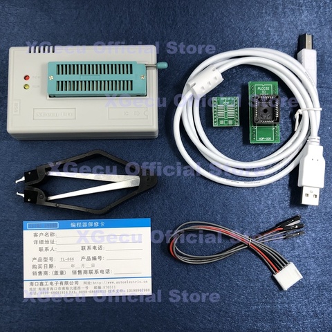 V10.33 XGecu TL866II Plus USB Universal Programmer support 15000+IC SPI Flash NAND EEPROM MCU better than TL866CS+2PCS ADAPTER ► Photo 1/6