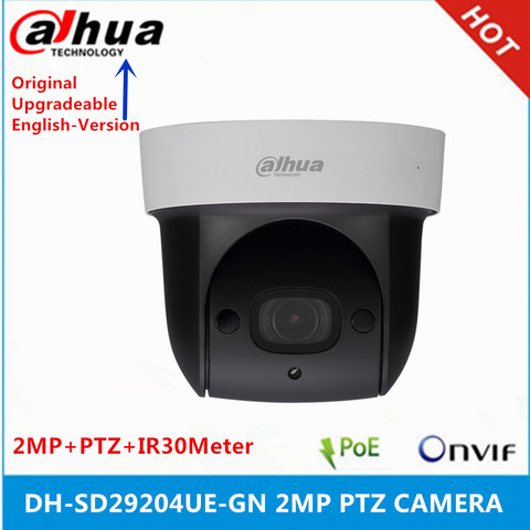 Original Dahua DH-SD29204UE-GN 2MP POE 4X ZOOM Built-in MIC 30M Starlight WDR IVS Face Detect PTZ IP Camera replace SD29204T-GN ► Photo 1/5