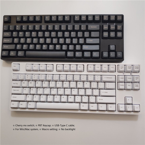 Ganss C87 mechanical keyboard TKL game keyboard cherry mx switches PBT keycap 87 keyboards ► Photo 1/5